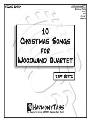 cover image of 10 Christmas Songs for Woodwind Quartet